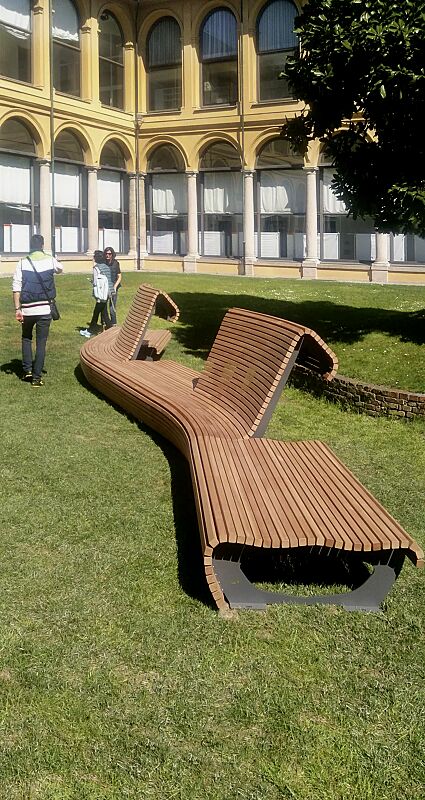 sitzbank-flow__shoKAT0054542 Sitzbank FLOW mit Rückenlehne und ohne Rückenlehne, doppelseitig, in RAL 7016 anthrazitgrau