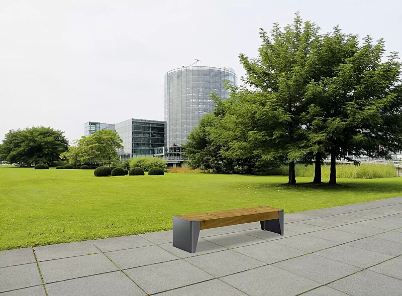 sitzbank-fola__shoKAT0057083 Sitzbank FOLA ohne Rückenlehne, Stahlteile in DB 703 eisenglimmer