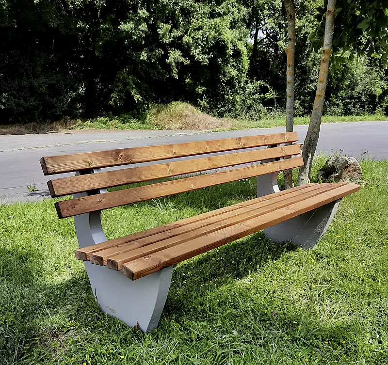 sitzbank-genova__shoKAT0071130 Sitzbank GENOVA mit Fichtenholzbelattung, lasiert