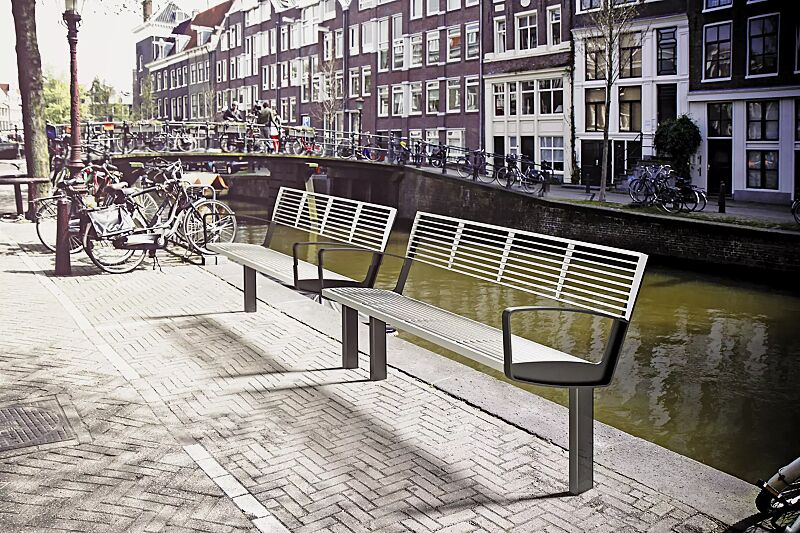 sitzbank-intervera__shoKAT0034950 Sitzbank INTERVERA, Auflage Edelstahl, Unterkonstruktion in RAL 7016 anthrazitgrau