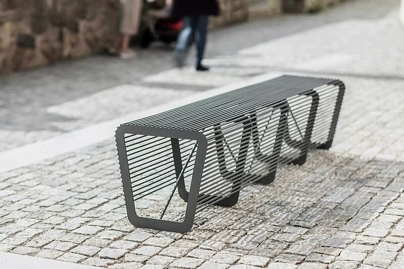 sitzbank-limpido__shoKAT0068329 Sitzbank LIMPIDO ohne Rückenlehne, in RAL 7016 anthrazitgrau