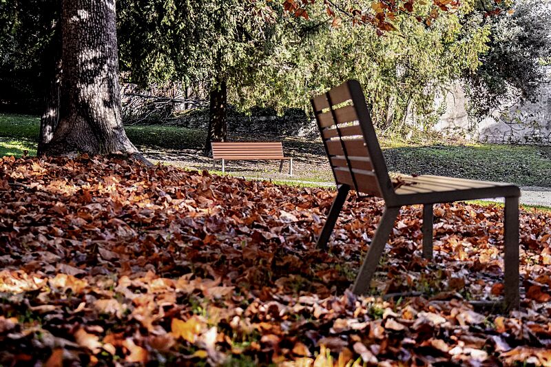 sitzbank-mantua__shoKAT0065732 Sitzbank MANTUA mit Rückenlehne, Aluminium in Durmast Eichenholzoptik-Effekt (auf Anfrage gegen Mehrpreis), Stahlteile in eisenglimmergrau