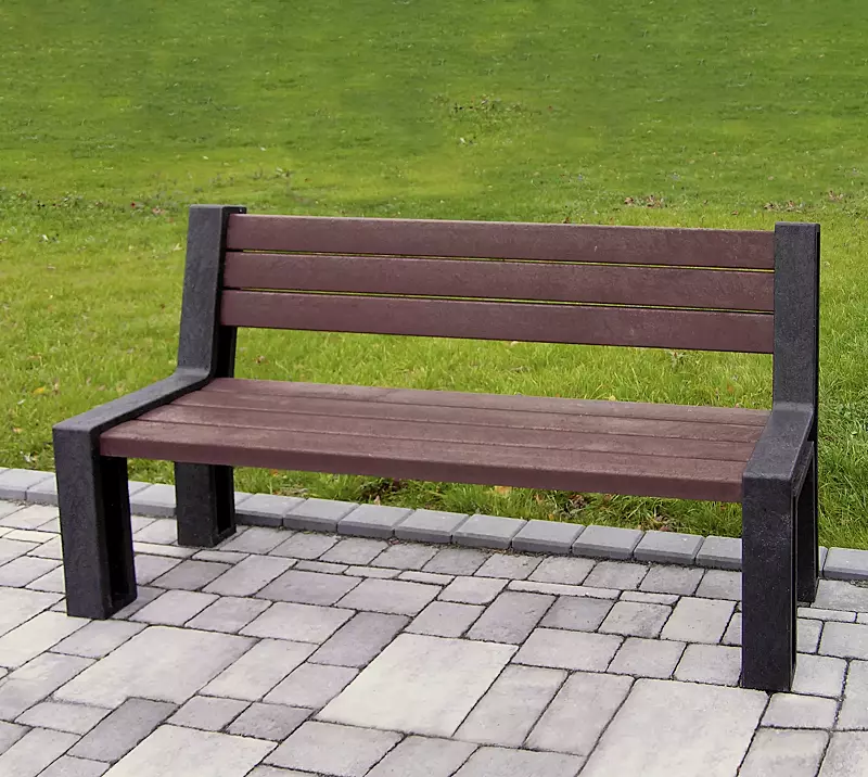 sitzbank-oderzo__shoKAT0063263 Sitzbank ODERZO mit Rückenlehne, aus Recycling-Kunststoff