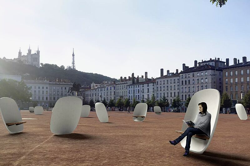 Sitzbank SATELLITE mit Jatobaholzbelattung