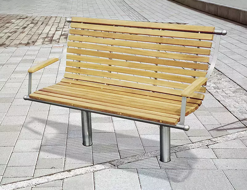 Sitzbank SAVONA INOX, 2-Sitzer