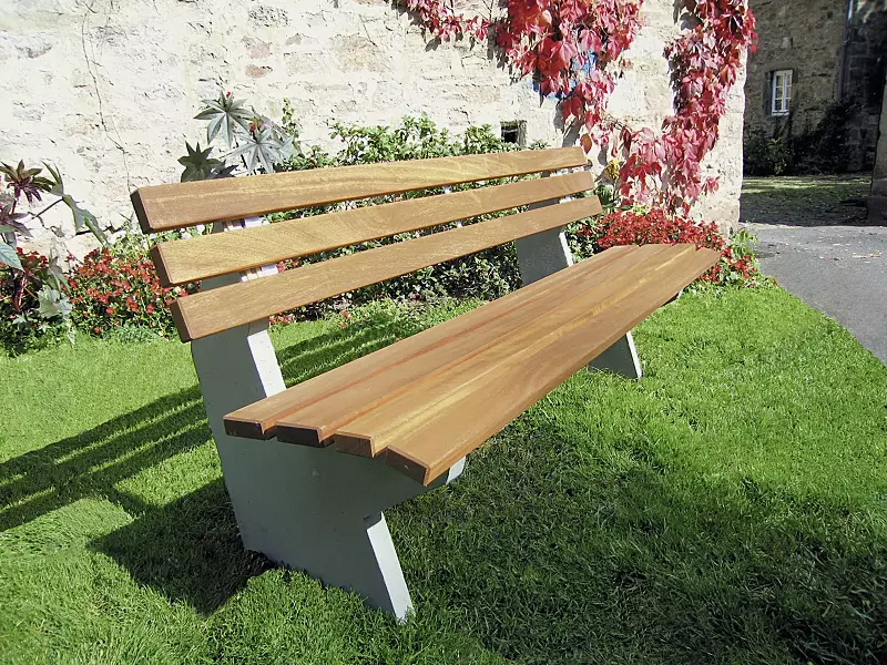 sitzbank-sicilia__shoKAT0002827 Sitzbank SICILIA mit Rückenlehne, mit Kambalaholzbelattung, lasiert