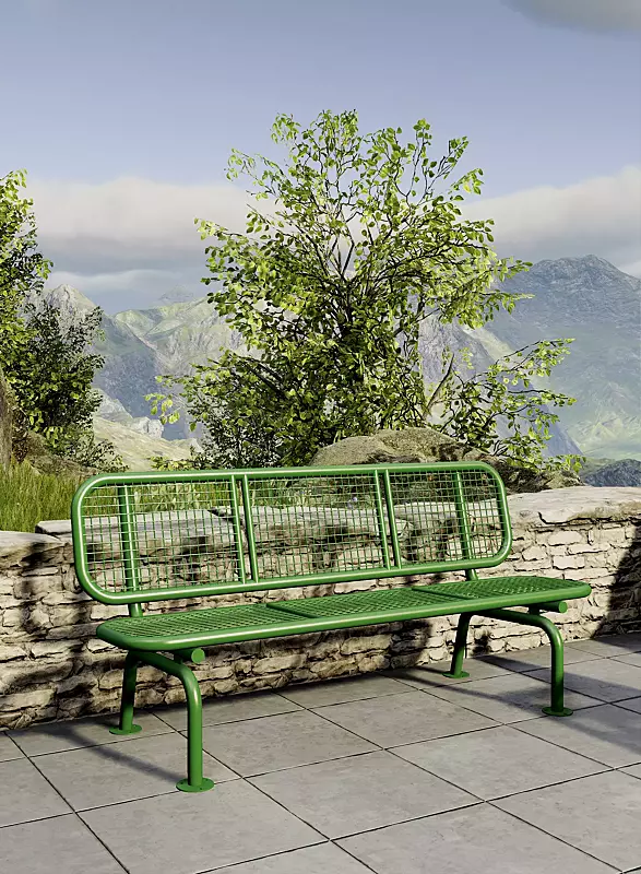 sitzbank-spoleto__shoKAT0060848 Sitzbank SPOLETO in RAL 6018 gelbgrün