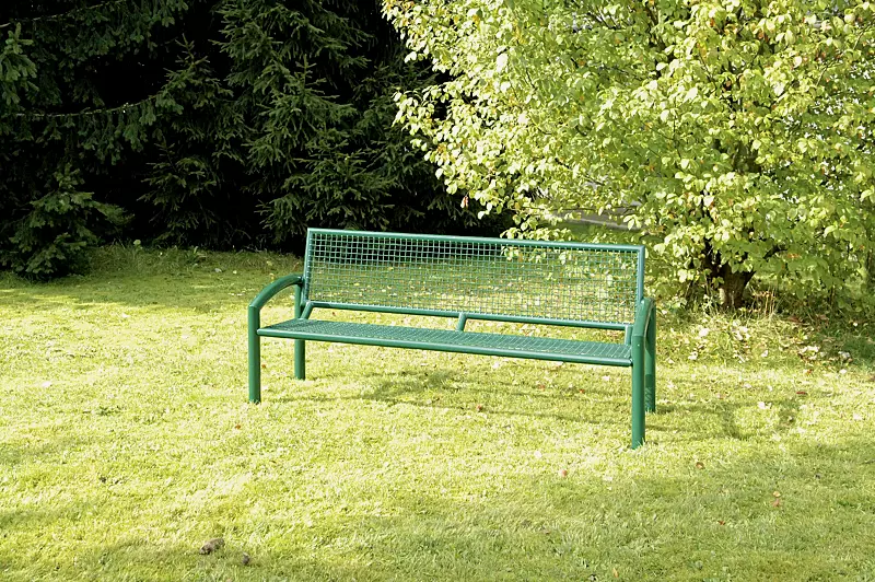 sitzbank-torre__shoKAT0037955 Sitzbank TORRE mit Rückenlehne in RAL 6005 moosgrün