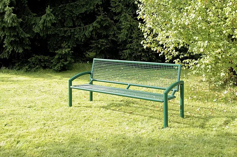 sitzbank-torre__shoKAT0037956 Sitzbank TORRE mit Rückenlehne in RAL 6005 moosgrün