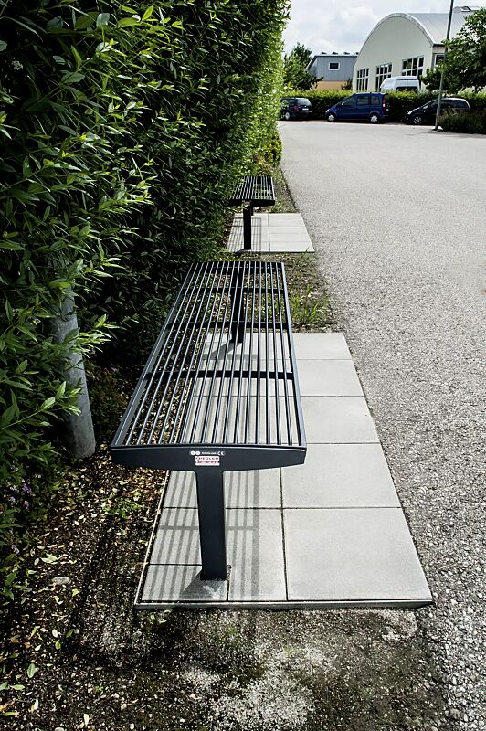 sitzbank-vera-solo__shoKAT0051182 Sitzbank VERA SOLO bestehend aus Einzelelementen, gerade, modular erweiterbar, in RAL 7016 anthrazitgrau