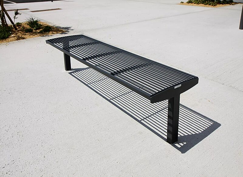 sitzbank-vera-solo__shoKAT0052114 Sitzbank VERA SOLO bestehend aus Einzelelementen, gerade, modular erweiterbar, in RAL 7016 anthrazitgrau