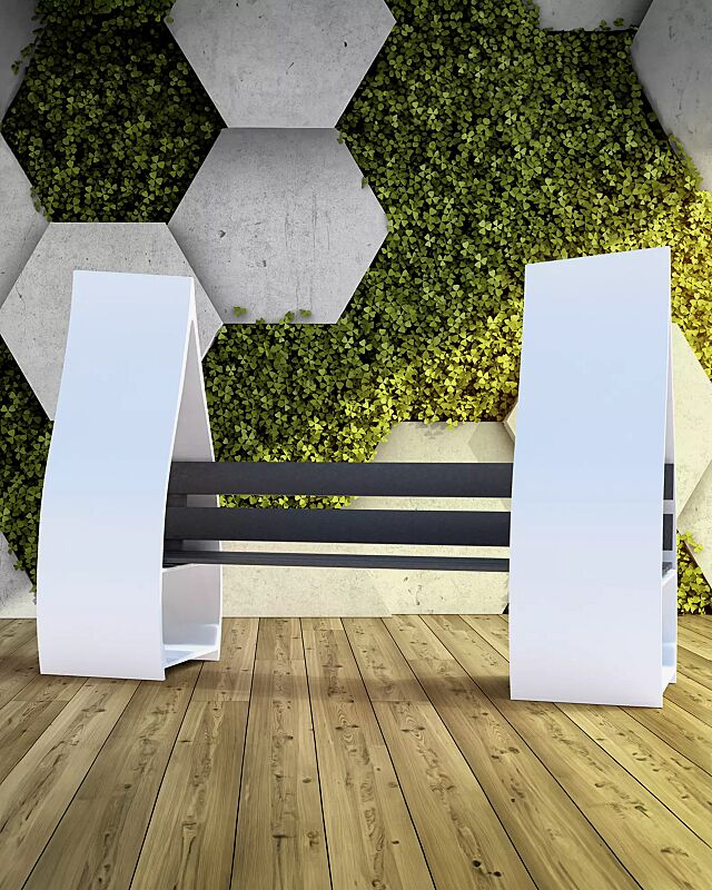 Sitzbank VINGAR mit Rückenlehne