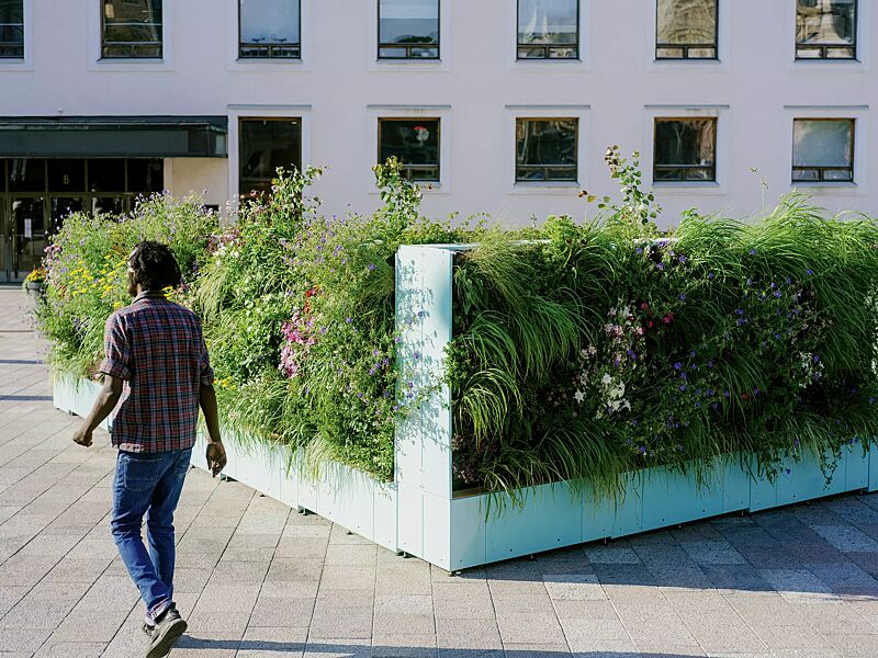 sitzinsel-tasku__shoKAT0072993 Sitzinsel TASKU, bestehend aus verschiedenen Elementen, in RAL 6027 lichtgrün