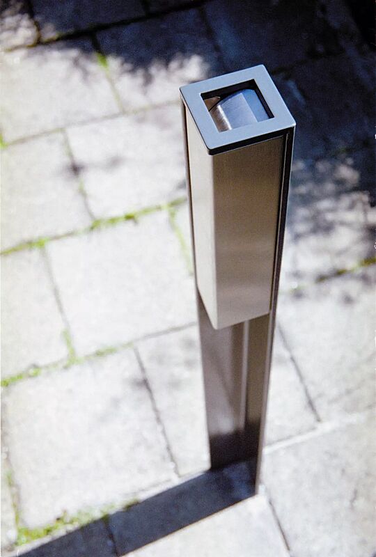 standascher-valet__shoKAT0019187 Standascher VALET, 1 Liter, zum Aufdübeln, Stahlteile in RAL 7016 anthrazitgrau