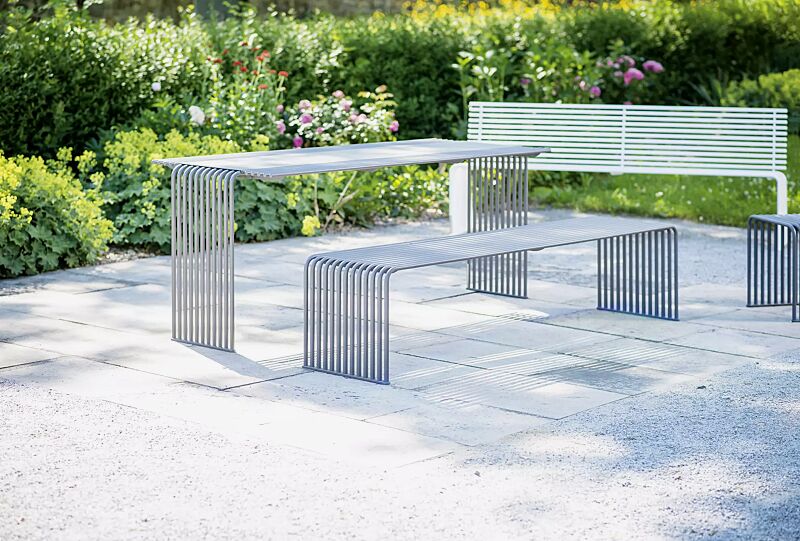 tisch-anzio__shoKAT0059629 Kollektion ANZIO bestehend aus Tisch, Sitzbank und Sitz, in eisenglimmergrau