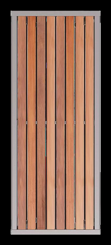 tisch-casteo__shoKAT0060654 Tisch CASTEO mit Hartholzbelattung, Stahlteile in RAL 9007 graualuminium