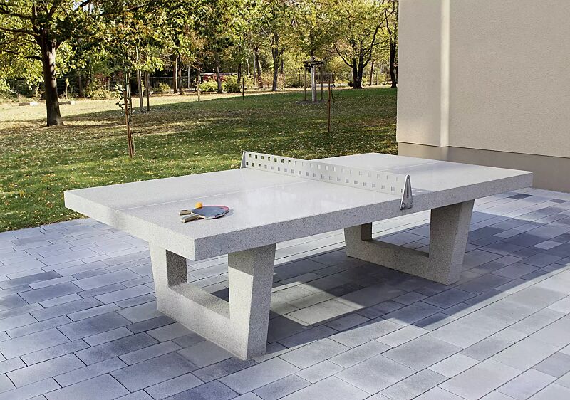 Tischtennisplatte POKE mit offenen Füßen, im Turniermaß