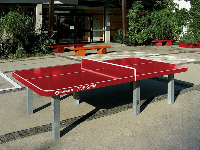 tischtennisplatte-top-spin__shoKAT0058718 Tischtennisplatte TOP-SPIN, zum Einbetonieren, in RAL 3000 feuerrot