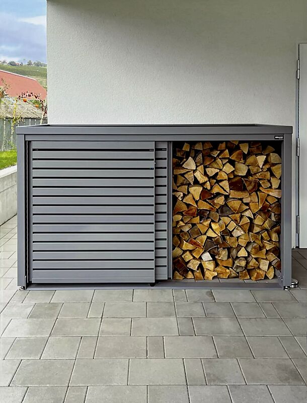 universaldepot-styleout-linis-store__shoKAT0071698 Universaldepot STYLEOUT® LINIS STORE, Aluminiumkonstruktion sowie Wand- und Türelemente in RAL 9007 graualuminium