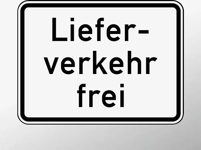 verkehrszeichen-lieferverkehr-frei__shoKAT0064116 Verkehrszeichen: Lieferverkehr frei
