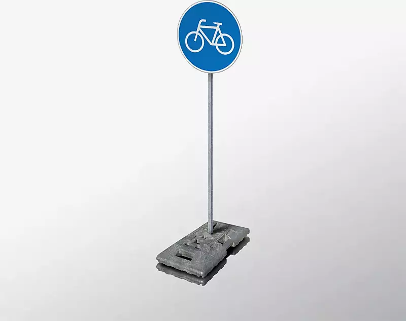 verkehrszeichen-set-radweg__shoKAT0064224 Verkehrszeichen-Set RADWEG, ø 420 mm