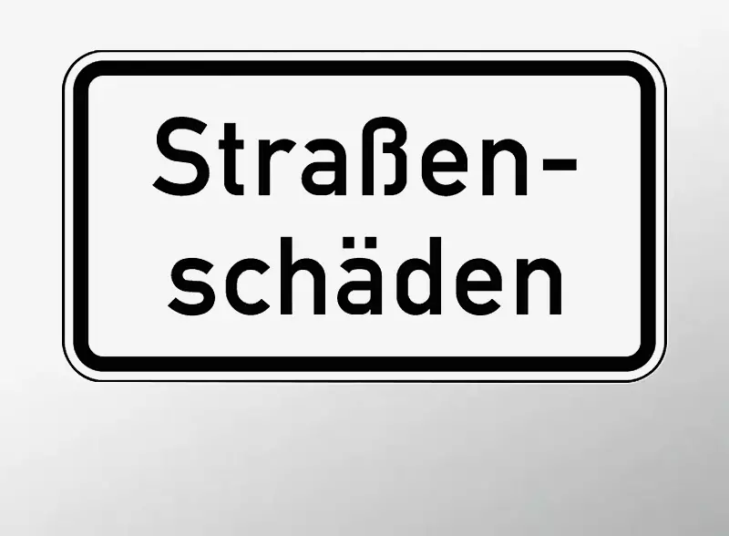 verkehrszeichen-strassenschaeden__shoKAT0064090 Verkehrsschild: Straßenschäden