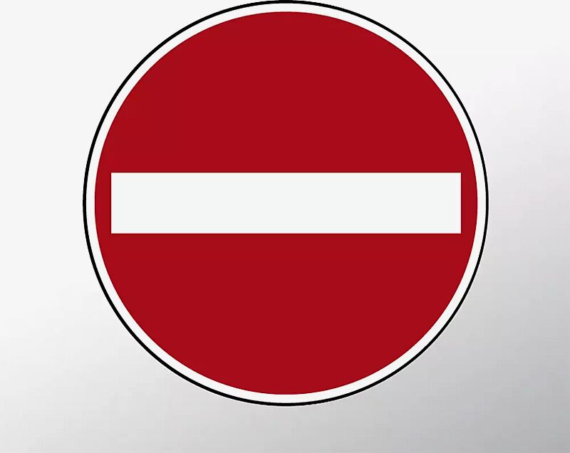 Verkehrszeichen: Verbot der Einfahrt