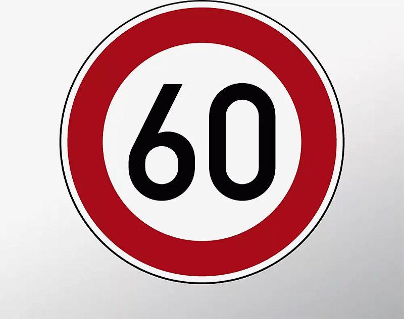 Verkehrszeichen: Zulässige Höchstgeschwindigkeit