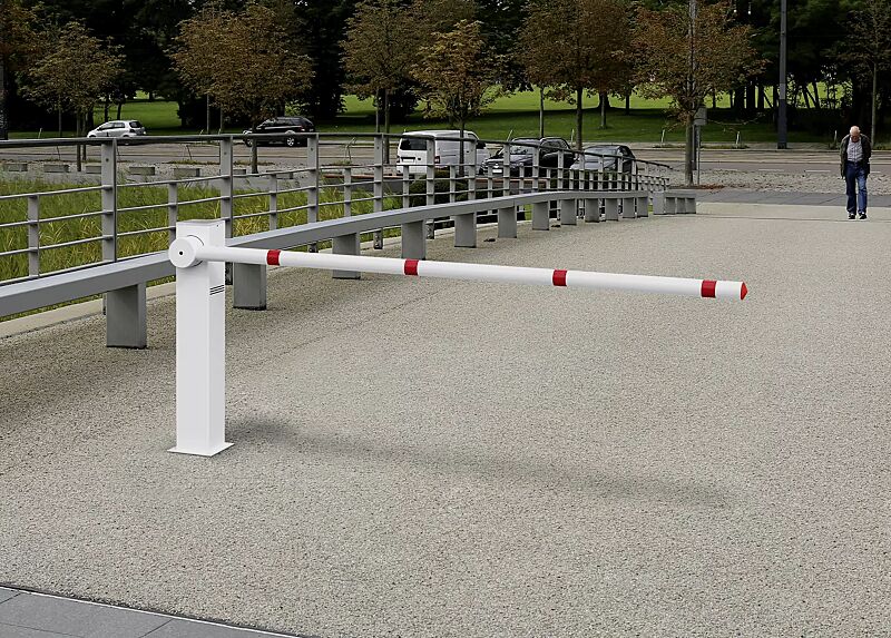 Wegesperre TROSA zum Aufdübeln, solarbetrieben, Sperrbreite 2 m