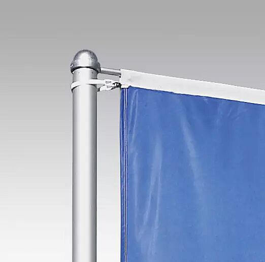 runder Drehkopf in silber